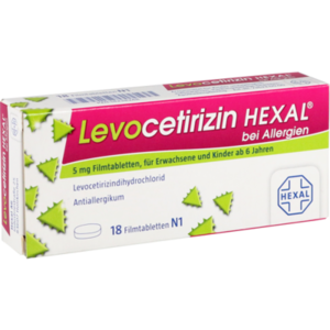 LEVOCETIRIZIN HEXAL bei Allergien 5 mg Filmtabl.