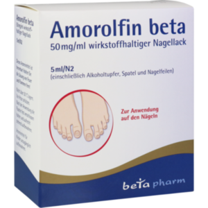 AMOROLFIN beta 50 mg/ml wirkstoffhalt.Nagellack