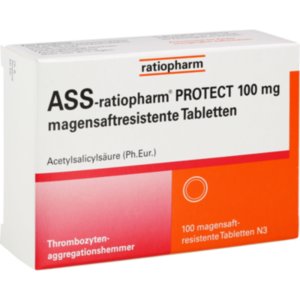 ASS-ratiopharm PROTECT 100 mg magensaftr.Tabletten