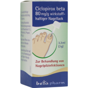 Ciclopirox beta 80mg/g Nagellack