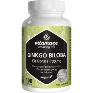 GINKGO BILOBA 100 mg hochdosiert vegan Kapseln