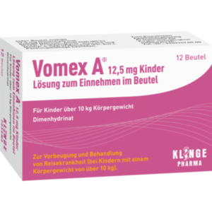 VOMEX A 12,5 mg Oral solution for children in a sachet