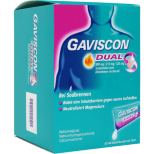 GAVISCON Dual 500mg/213mg/325mg Suspens.im Beutel