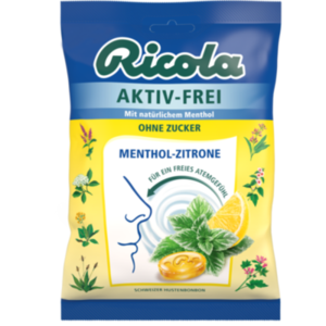 RICOLA AKTIV-FREI o.Z.Menthol-Zitrone Bonbons