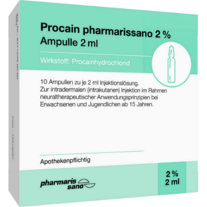 PROCAIN pharmarissano 2% Inj.-Lsg.Ampullen 2 ml