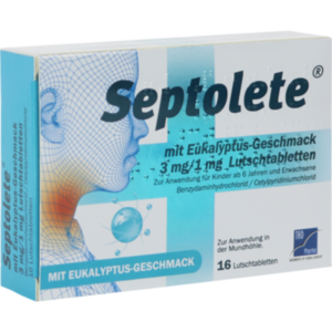 Septolete mit Eukalyptus-Geschmack 3 mg/1 mg LUT