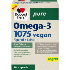 DOPPELHERZ Omega-3 1075 vegan pure Kapseln