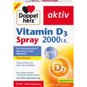 DOPPELHERZ Vitamin D3 2000 I.E. Spray