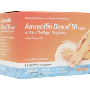 AMOROLFIN Dexcel 50 mg/ml wirkstoffhalt.Nagellack