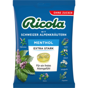 RICOLA o.Z.Beutel Menthol extra stark Bonbons