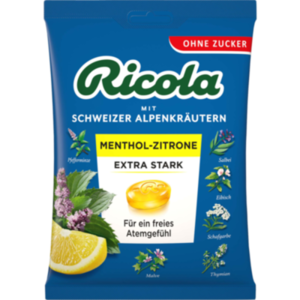 RICOLA o.Z.Beutel Menthol-Zitrone extra stark Bon.