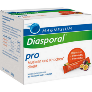 MAGNESIUM DIASPORAL pro D3+K2 Musk.+Knochen direkt