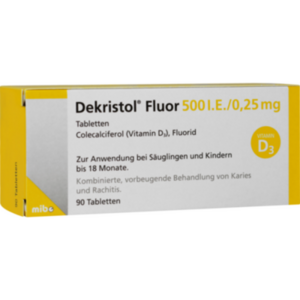 DEKRISTOL Fluor 500 I.E./0,25 mg Tabletten