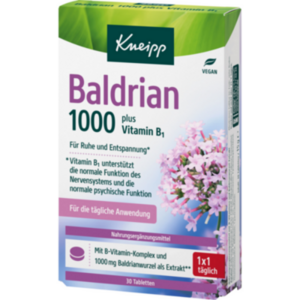 KNEIPP Baldrian 1000 mg plus Vitamin B1 Tabletten