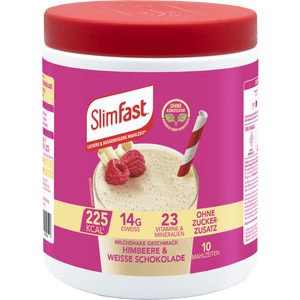 SLIM FAST Pulver Himbeere+weiße Schokolade