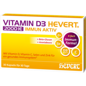 VITAMIN D3 HEVERT 2000 I.E. Immun Aktiv Kapseln