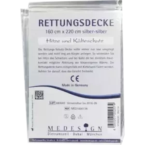 Rettungsdecke Silber Silber 220x160mm