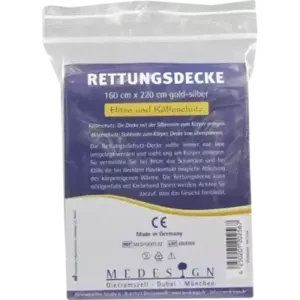 Rettungsdecke Gold Silber 220x160mm