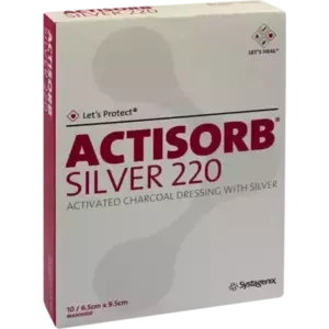 ACTISORB 220 Silver 9.5 x 6.5 cm steril