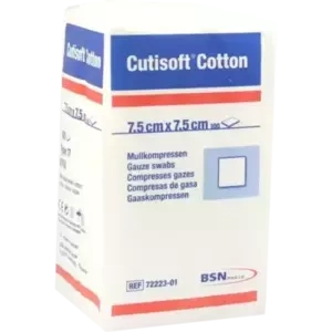 Cutisoft Cotton Kompressen 7.5x7.5cm unsteril