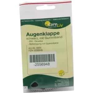 Augenklappe schwarz mit Gummiband