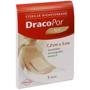 Dracopor Wundverband steril hautfarben ster5x7.2cm