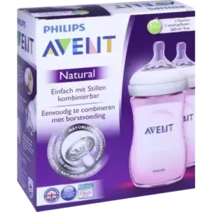 AVENT Naturnah Flasche 260ml Doppelpack rosa