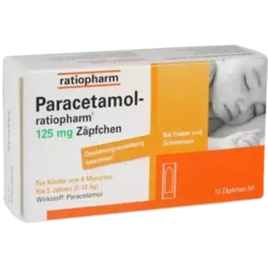 Paracetamol-ratiopharm 125mg Zäpfchen