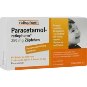 Paracetamol-ratiopharm 250mg Zäpfchen