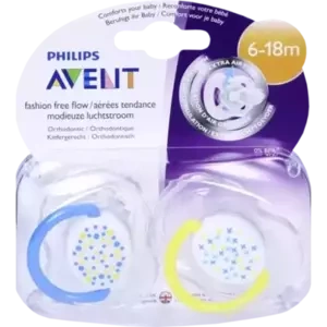 AVENT SCHNULLER FREEFLOW TREND 6-18M BPA-FREI