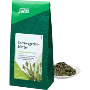 Spitzwegerichblätter Arzneitee bio Salus