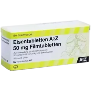 Eisentabletten AbZ 50 mg Filmtabletten