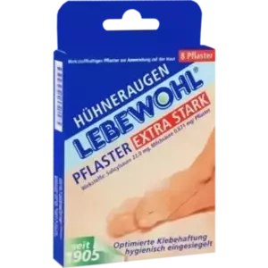 Lebewohl Hühneraugen Plaster extra stark eingesieg