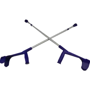 Unterarmkrücke f.Erw.Leichtmetall blau