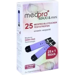 medpro MAXI & mini Blutzucker-Teststreifen einzeln