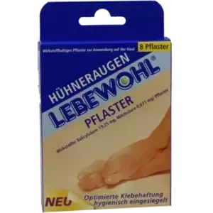 Lebewohl Hühneraugen Pflaster