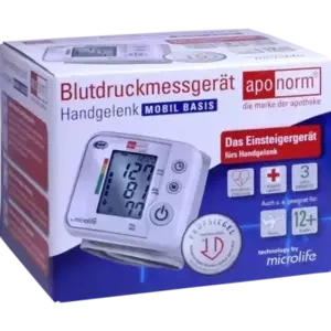 Aponorm Blutdruck Messgerät Mobil Basis Handgelenk