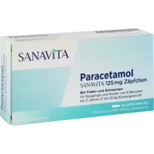 Paracetamol SANAVITA 125 mg Zäpfchen
