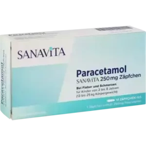 Paracetamol SANAVITA 250 mg Zäpfchen