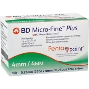 BD Micro-Fine+ 0.23 mm (32 G) x 4 mm