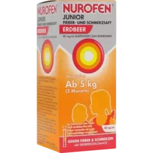 Nurofen Junior Fieber-u.Schmerzsaft Erdbe.40 mg/ml