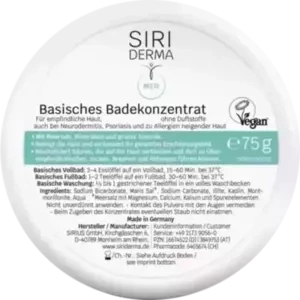 SIRIDERMA Basisches Badekonzentrat