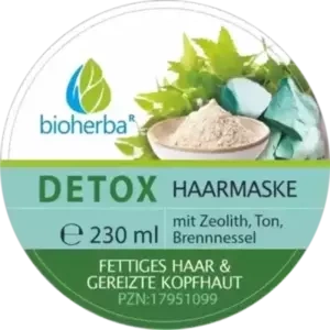DETOX HAARMASKE mit Zeolith Ton Brennnessel