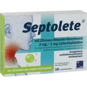 Septolete m. Zitronen-Holunder-Geschm. 3mg/1mg LUT