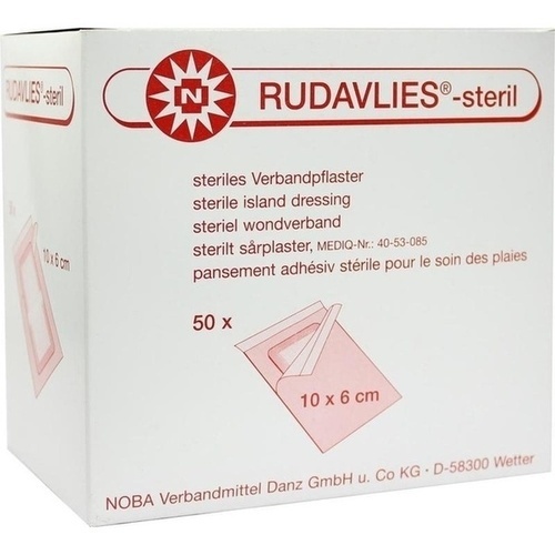 RUDAVLIES-steril Verbandpflaster 6x10 cm