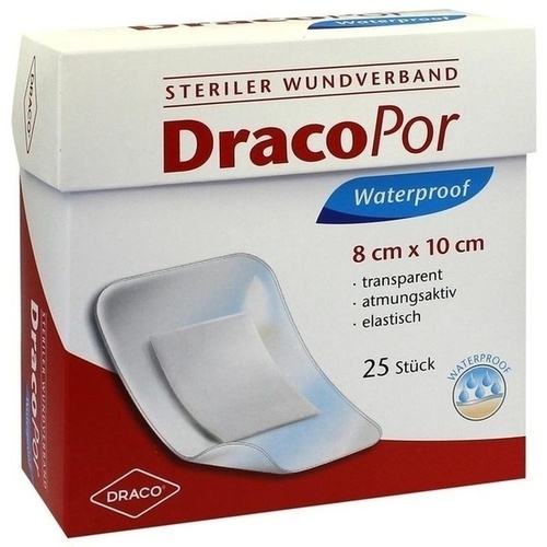 DRACOPOR waterproof Wundverband 8x10 cm steril 25 St