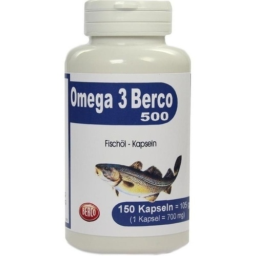 OMEGA-3 BERCO 500 Kapseln 150 St  