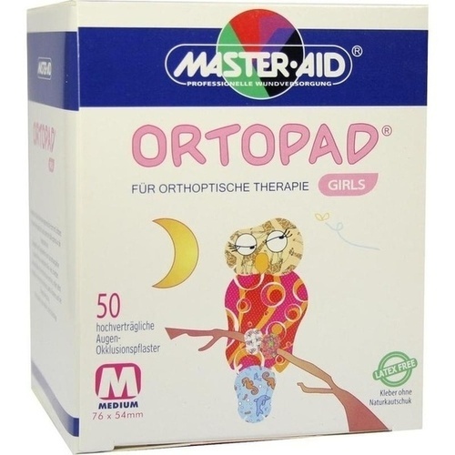 ORTOPAD for girls medium Augenokklusionspflaster 50 St