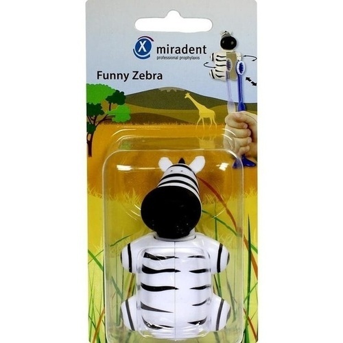 MIRADENT Zahnbürstenhalter Funny Zebra
