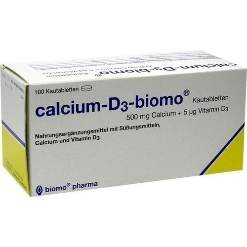 CALCIUM-D3-biomo Kautabletten 500+D 100 St  